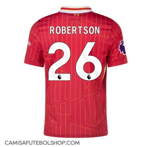 Camisa de time de futebol Liverpool Andrew Robertson #26 Replicas 1º Equipamento 2024-25 Manga Curta